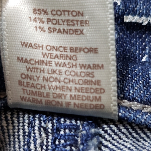 Loft Original Boot Cut Dark Wash with Whiskering size 6 - Picture 5 of 6